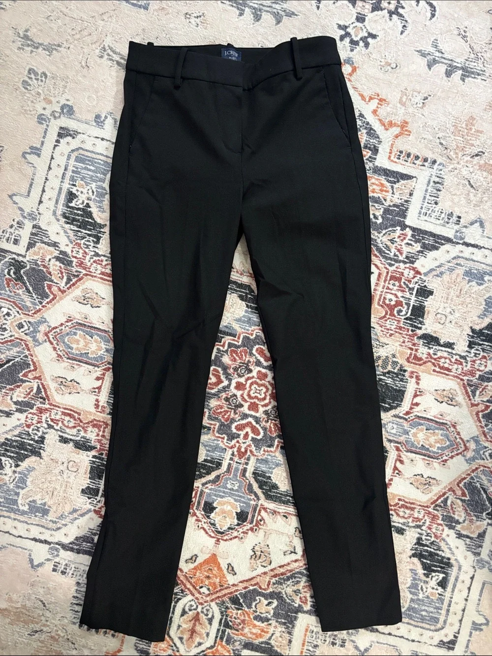 J. Crew Black Ruby Straight-Leg Pull-On Pants